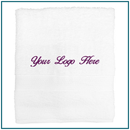 TOWEL WITH EMBROIDERY